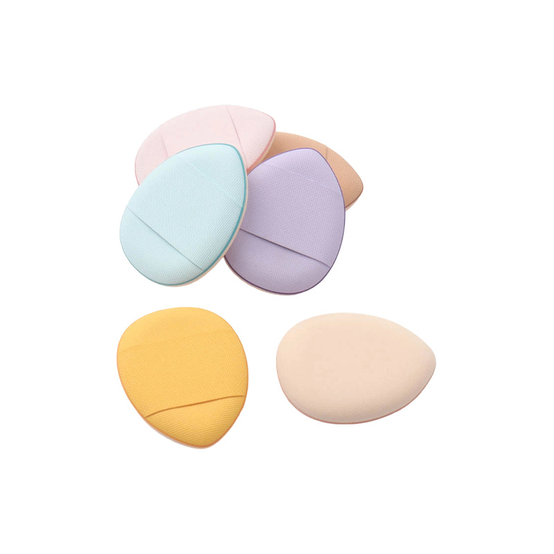 Πούφ πούδρας για ξηρή και υγρή χρήση, σε σχήμα σταγόνας, υλικό υδρόφιλο χωρίς λατέξ