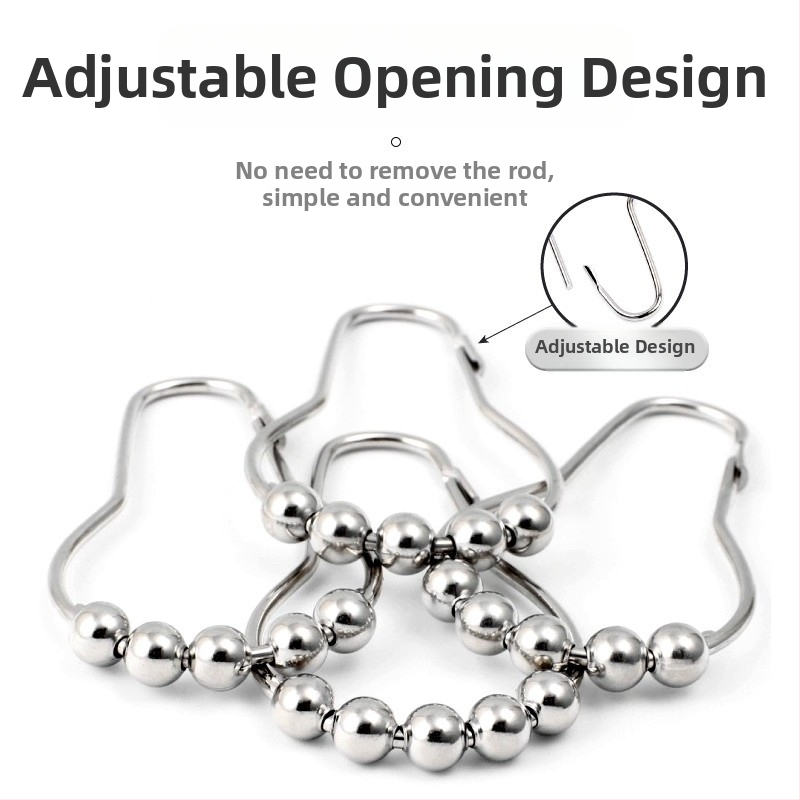 OnePlus Obruč na závesy, 304 nerezová oceľ, guľatý tvar, moderný štýl