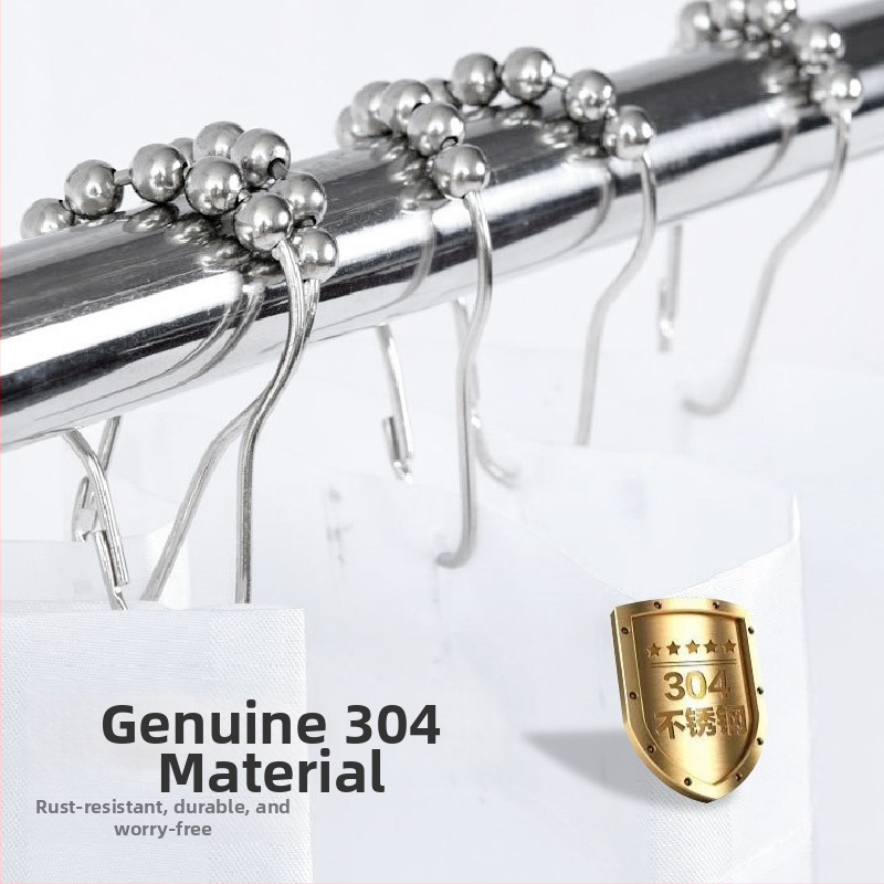 OnePlus Obruč na závesy, 304 nerezová oceľ, guľatý tvar, moderný štýl