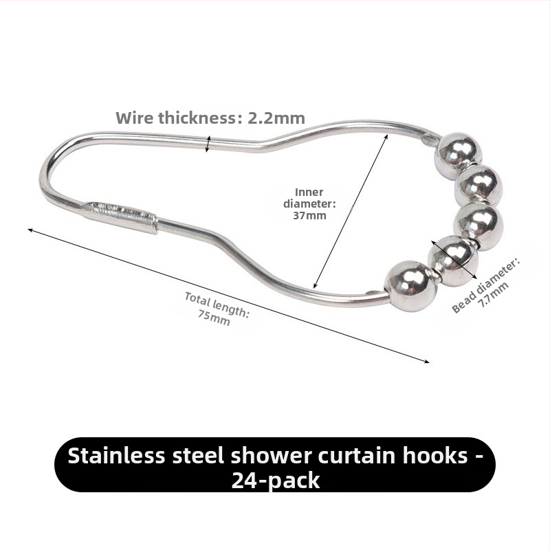 OnePlus Obruč na závesy, 304 nerezová oceľ, guľatý tvar, moderný štýl