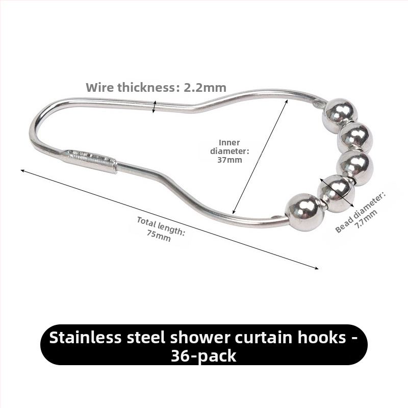 OnePlus Obruč na závesy, 304 nerezová oceľ, guľatý tvar, moderný štýl