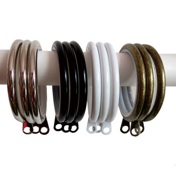 Drveni prstenovi za zavjese s klipovima — tiši prsteni za vješanje, kružni kukovi u rimskoj stilu, moderan minimalistički dizajn