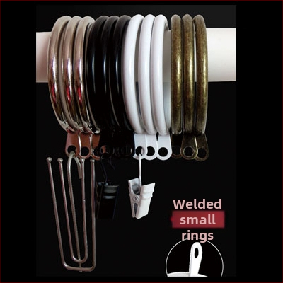 Drevené kruhy na závesy so sponkami — tiché kruhy na zavesenie, kruhové háčiky v rímskom štýle, moderný minimalistický dizajn