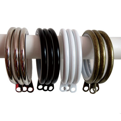 Drveni prstenovi za zavjese s klipovima — tiši prsteni za vješanje, kružni kukovi u rimskoj stilu, moderan minimalistički dizajn