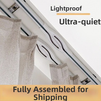 LOIDIYA LS001 Alumínium ötvözet függöny sín – Cross fény nélküli, csendes siklás, modern minimalizmus