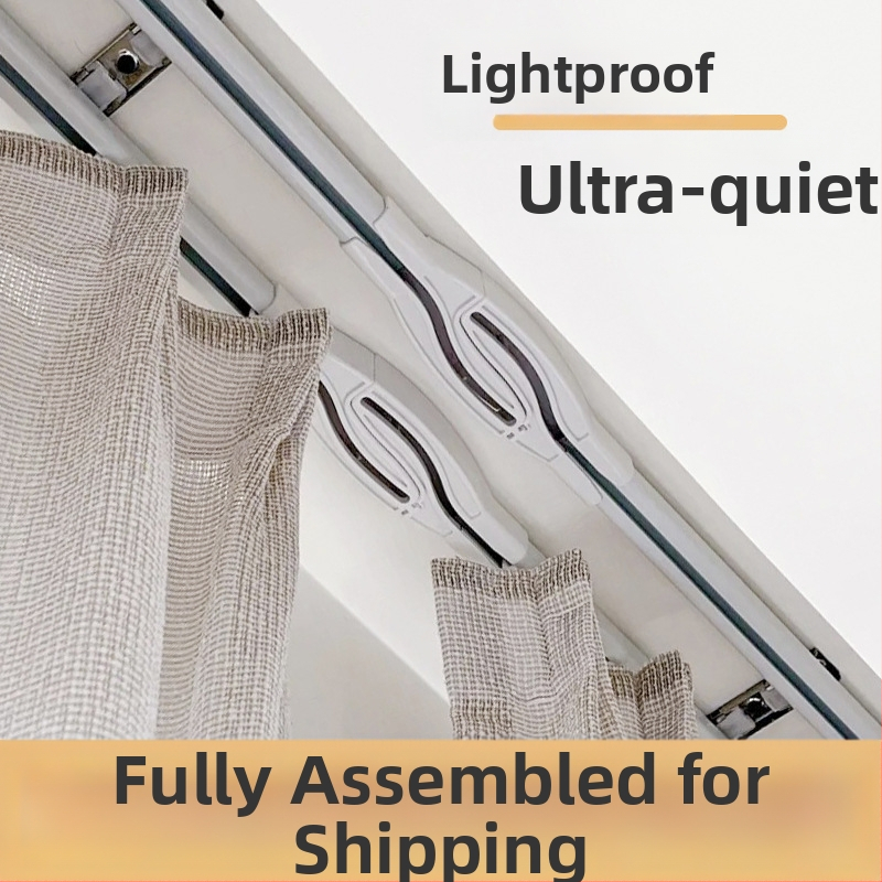 LOIDIYA LS001 Alumínium ötvözet függöny sín – Cross fény nélküli, csendes siklás, modern minimalizmus