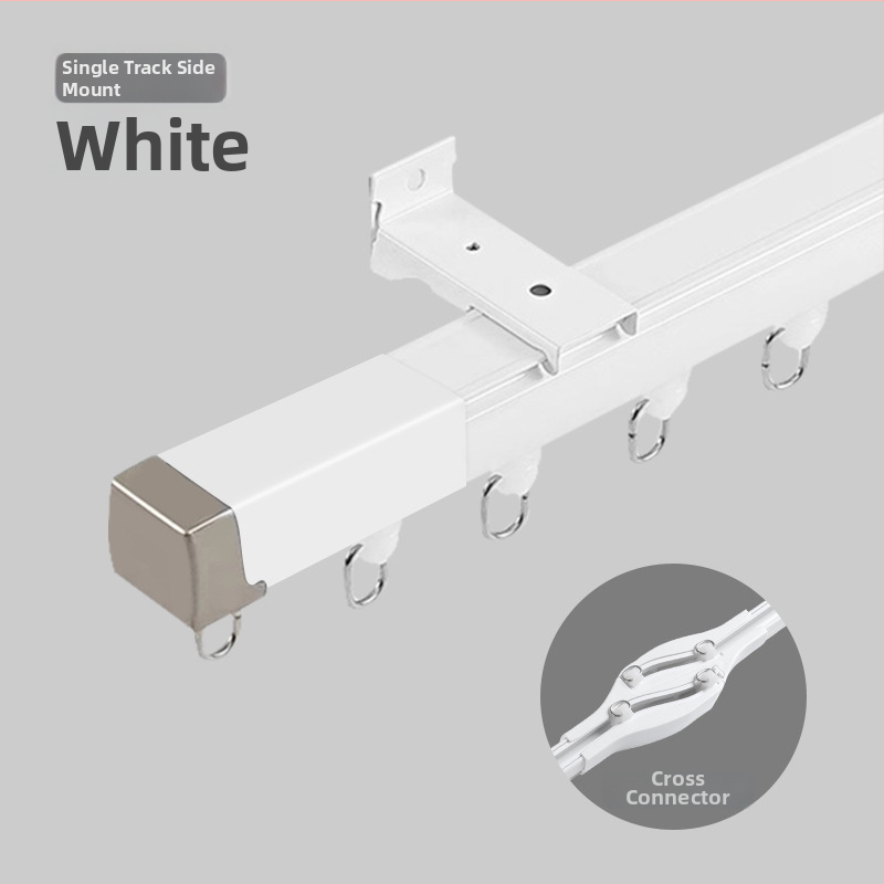 LOIDIYA LS001 Alumínium ötvözet függöny sín – Cross fény nélküli, csendes siklás, modern minimalizmus