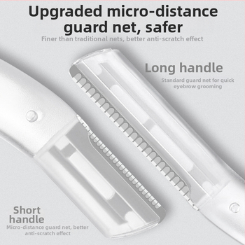 Szemöldök-trimmelő és kozmetikai olló készlet — Biztonságos, karcolásmentes; nőknek és férfiaknak; rozsdamentes acél + PP; Eredet Zhejiang