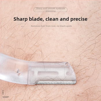 Szemöldök-trimmelő és kozmetikai olló készlet — Biztonságos, karcolásmentes; nőknek és férfiaknak; rozsdamentes acél + PP; Eredet Zhejiang