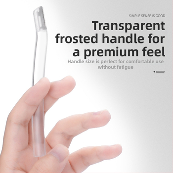 Szemöldök-trimmelő és kozmetikai olló készlet — Biztonságos, karcolásmentes; nőknek és férfiaknak; rozsdamentes acél + PP; Eredet Zhejiang