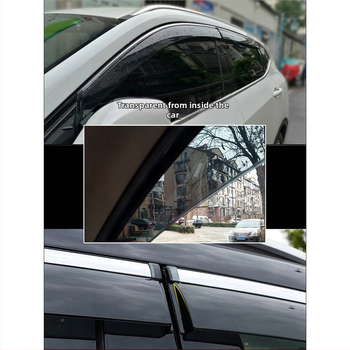 Linlie PU dažďové ochranné lišty na okná pre Chery Jaecoo J5/J6/J7/J8