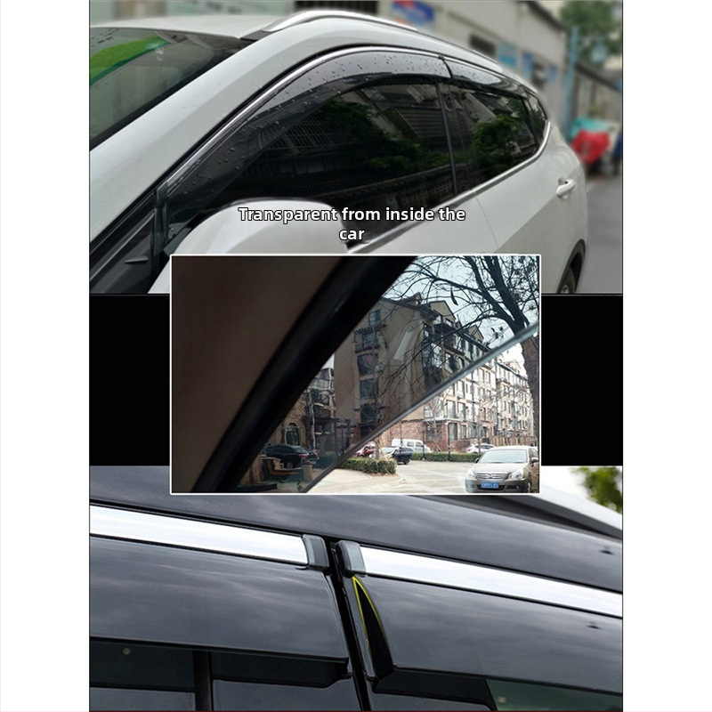 Linlie PU dažďové ochranné lišty na okná pre Chery Jaecoo J5/J6/J7/J8