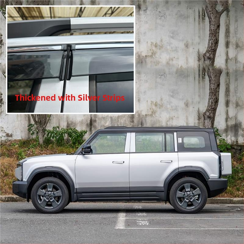 Linlie PU dažďové ochranné lišty na okná pre Chery Jaecoo J5/J6/J7/J8