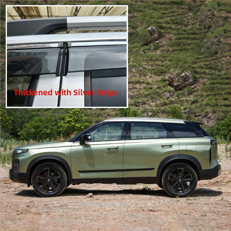 Linlie PU dažďové ochranné lišty na okná pre Chery Jaecoo J5/J6/J7/J8