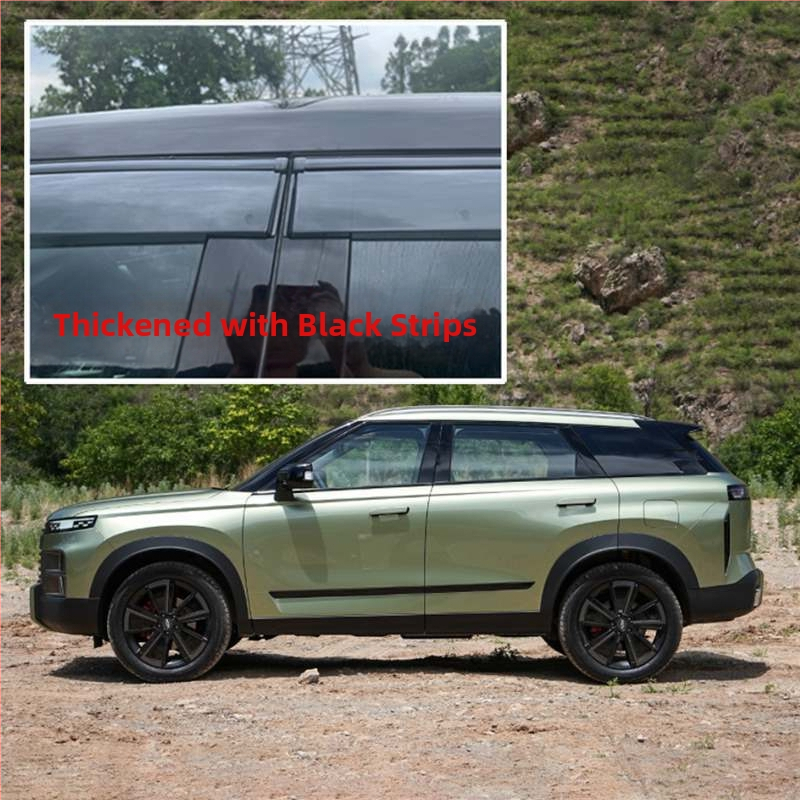 Linlie PU dažďové ochranné lišty na okná pre Chery Jaecoo J5/J6/J7/J8