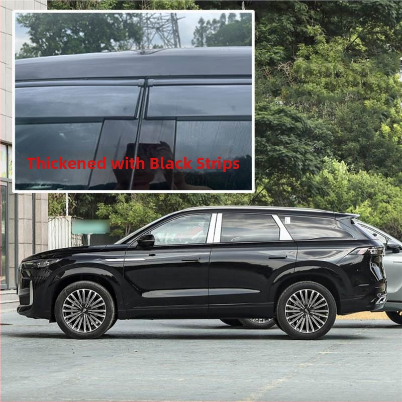 Linlie PU dažďové ochranné lišty na okná pre Chery Jaecoo J5/J6/J7/J8