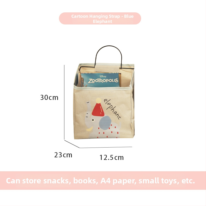 Nástenná textilná taška na skladovanie s poličkou pri posteli, model S069860, viacúčelový organizér pre CD, časopisy, písacie potreby, kozmetiku