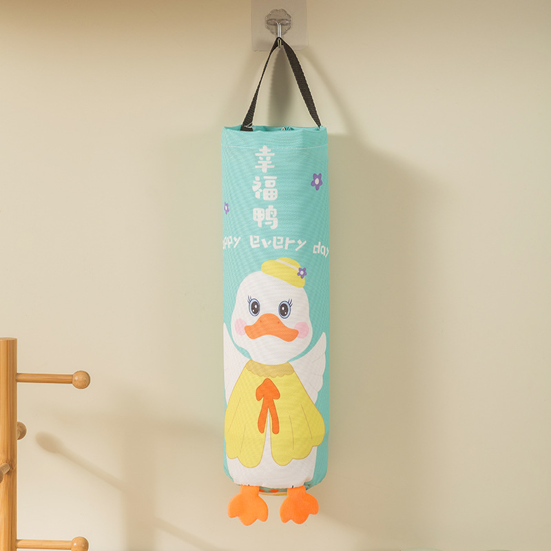 Οργανωτής κρεμαστών σακουλών απορριμμάτων - Κουζίνα, τοίχος, Μεγάλη χωρητικότητα, Καμβάς, Στυλ καρτούν/τρισδιάστατο, Πολλαπλών χρήσεων