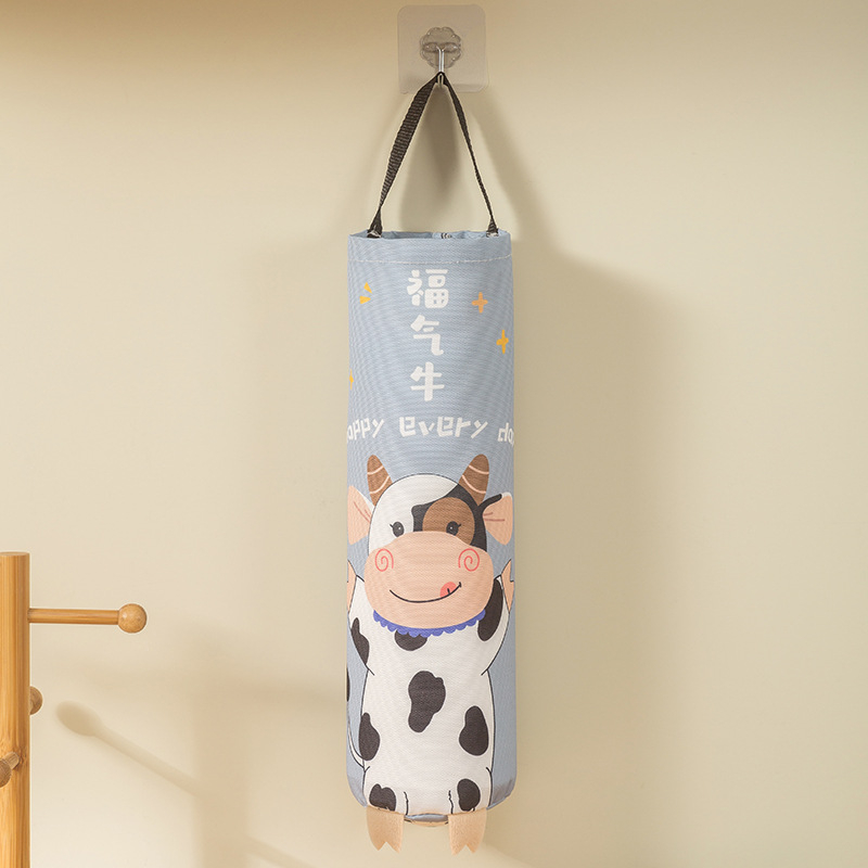 Οργανωτής κρεμαστών σακουλών απορριμμάτων - Κουζίνα, τοίχος, Μεγάλη χωρητικότητα, Καμβάς, Στυλ καρτούν/τρισδιάστατο, Πολλαπλών χρήσεων