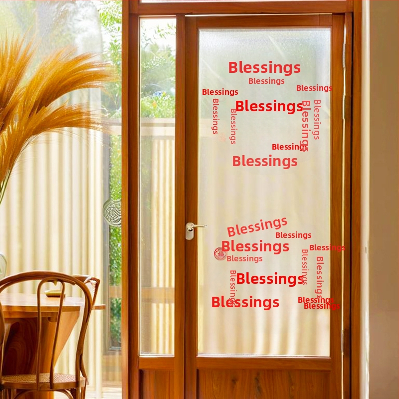 PVC okno kvety – statické samolepky ASZ4407 pre sklenené dvere/okná, dekor 2026 jar