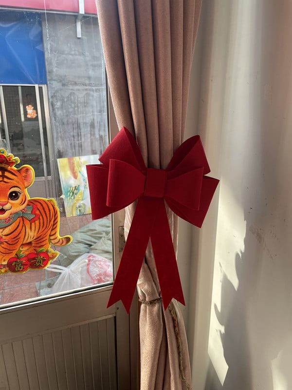 DIY сватбена висяща панделкова украса от нетъкан текстил за стени и врати