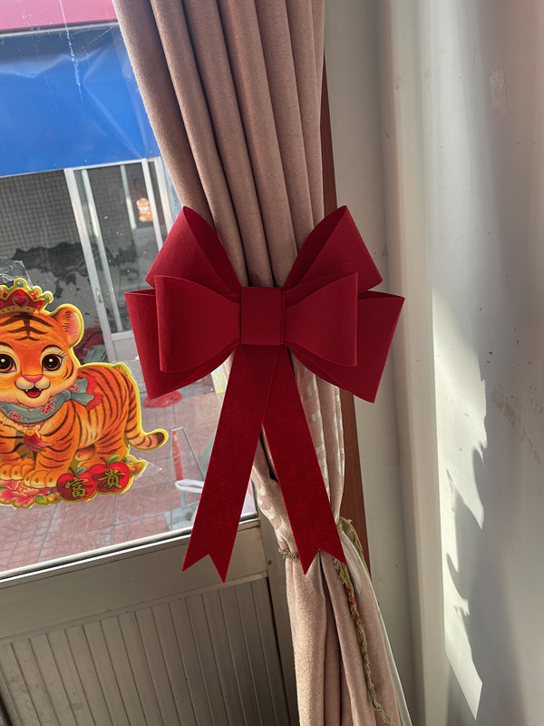 DIY сватбена висяща панделкова украса от нетъкан текстил за стени и врати