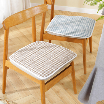 Jastuk za stolicu • Materijal: pamuk i lan • Punjenje: poliester vlakno • Uzorak: kvadratni • Stil: moderni minimalizam