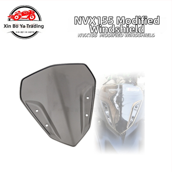 WD-01 predné sklo na motocykel pre Yamaha NVX155/AEROX155 — PC materiál, ochrana proti slnku, odolné voči škrabaniu, antireflexné