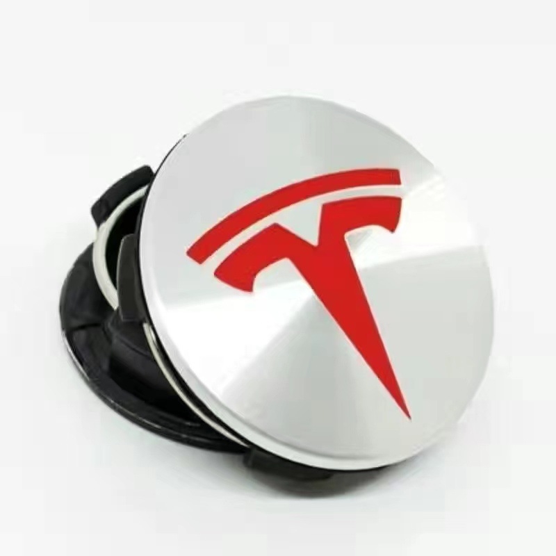 Tesla Center Cap Logo за Model Y/3/X/S – OEM емблема, пластмасова