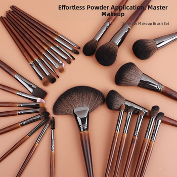 28-dielny set štetcov na make-up, kompletný profesionálny set pre zmiešanú pleť, 3-ročná trvanlivosť