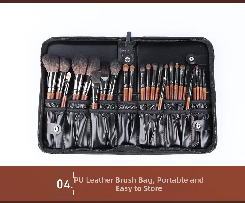 28-dielny set štetcov na make-up, kompletný profesionálny set pre zmiešanú pleť, 3-ročná trvanlivosť