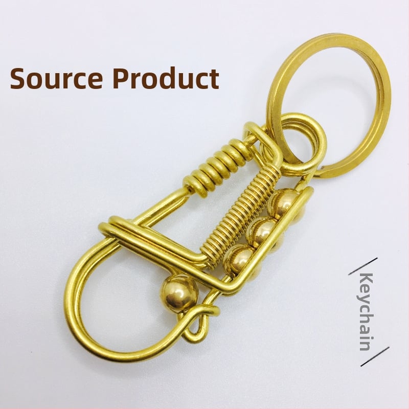 Ορείχαλκος χειροποίητος κλειδοθήκη με πουλί – ανδρικός κρεμαστός για κλειδιά, DIY αυτοκινήτου, μοντέρνος μινιμαλιστικός σχεδιασμός