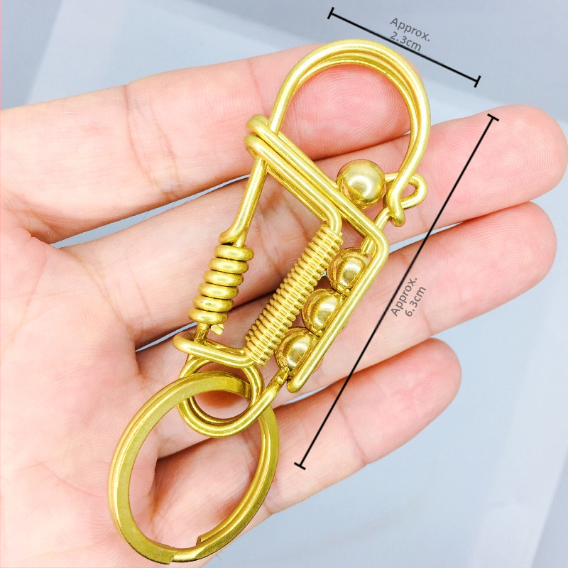 Ορείχαλκος χειροποίητος κλειδοθήκη με πουλί – ανδρικός κρεμαστός για κλειδιά, DIY αυτοκινήτου, μοντέρνος μινιμαλιστικός σχεδιασμός