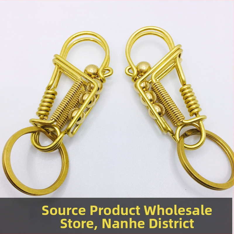 Ορείχαλκος χειροποίητος κλειδοθήκη με πουλί – ανδρικός κρεμαστός για κλειδιά, DIY αυτοκινήτου, μοντέρνος μινιμαλιστικός σχεδιασμός