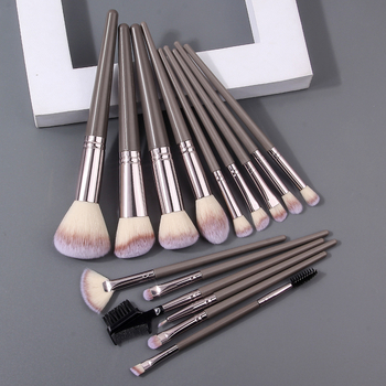 Charmoving Σετ 36 τεμαχίων πινέλων μακιγιάζ και σφουγγαριού, φορητό, περιλαμβάνει σφουγγάρι προσώπου και λαστιχάκι μαλλιών