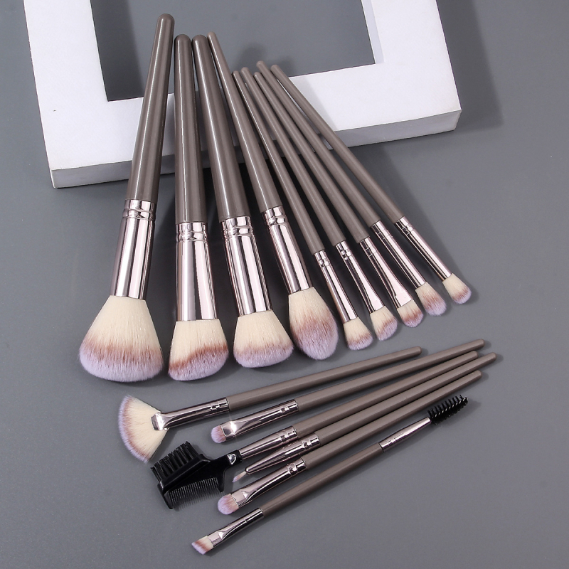 Charmoving Σετ 36 τεμαχίων πινέλων μακιγιάζ και σφουγγαριού, φορητό, περιλαμβάνει σφουγγάρι προσώπου και λαστιχάκι μαλλιών