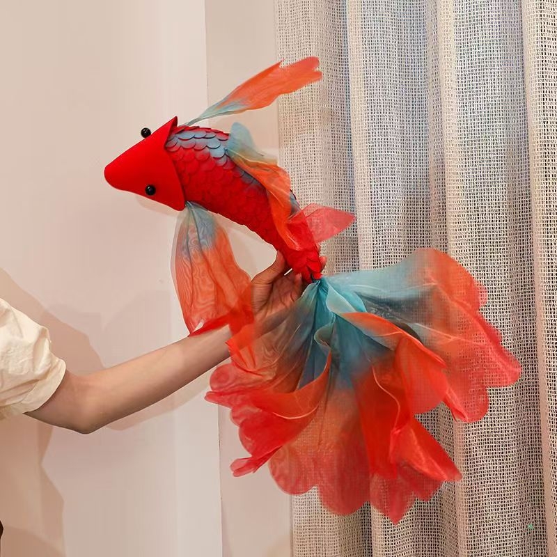 Set visećih svadbenih ukrasa – papirnato izrezani koi motiv, Novi kineski stil, netkani materijal, za uređenje sobe za vjenčanje