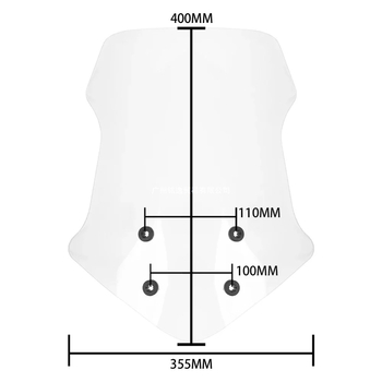Vjetrobran za BMW G310GS/G310 (2017-2025) - akril, smanjuje otpor zraka