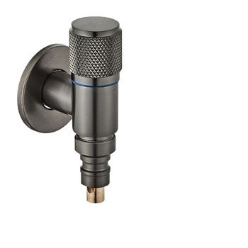 Rozsdamentes acélból készült falra szerelt mini mosógépsap kerámiadiszke szeleppel, spirál nyitás, modell 7555