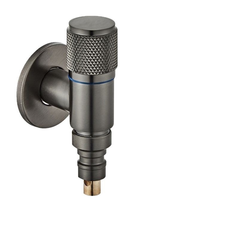 Rozsdamentes acélból készült falra szerelt mini mosógépsap kerámiadiszke szeleppel, spirál nyitás, modell 7555