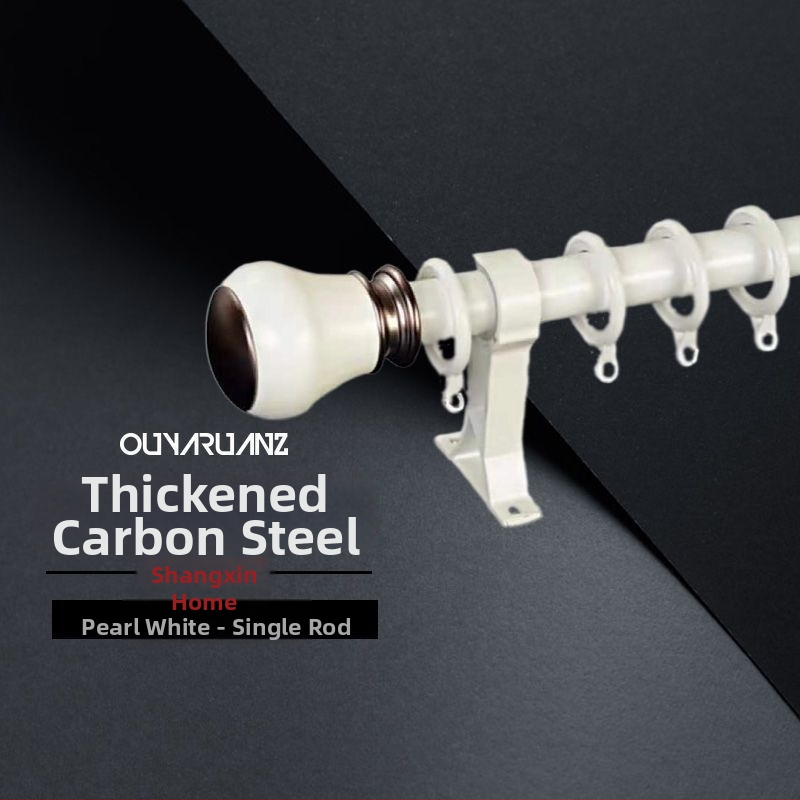 Алуминиева сплав – удебелена римска пръчка за завеси и релсови аксесоари – единичен и двойен скоба, единичен и двойен държач за пръчка