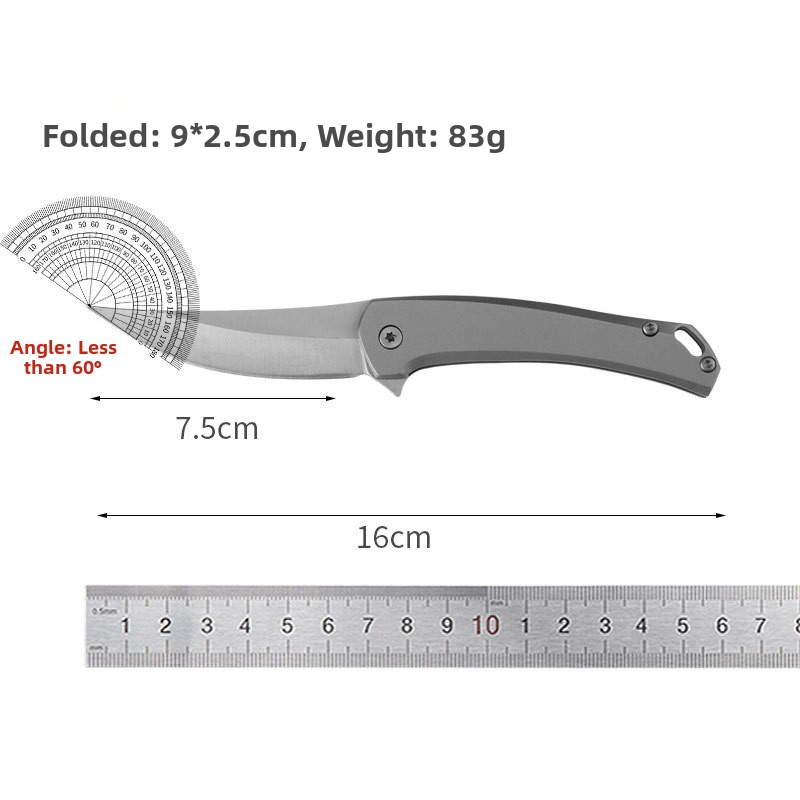 Hongming Nôž s rýchlym otvorením, skladací nôž z nehrdzavejúcej ocele 3Cr13 s povrchom brúseným pieskom, vreckový nôž pre vonkajšie použitie