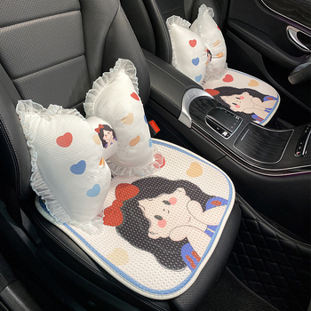 Auto jastuk za sjedenje, Ice Silk površina, punilo od plišanog pamuka, jednodjelni jastuk, prozračan za sve sezone
