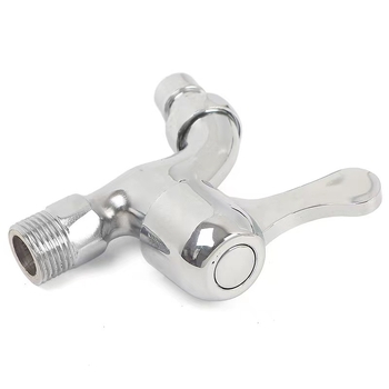 Mosógép csaptele, falra szerelhető, kerámiás szeleppel, cink ötvözet, 15 mm szelepszélesség, 0-90°C