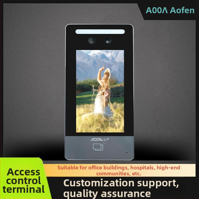 Aosong Aoof002 Integrovaný systém riadenia prístupom s rozpoznávaním tváre a videointerkomom, ukladanie 50, Wi‑Fi interkom, napájanie 24V