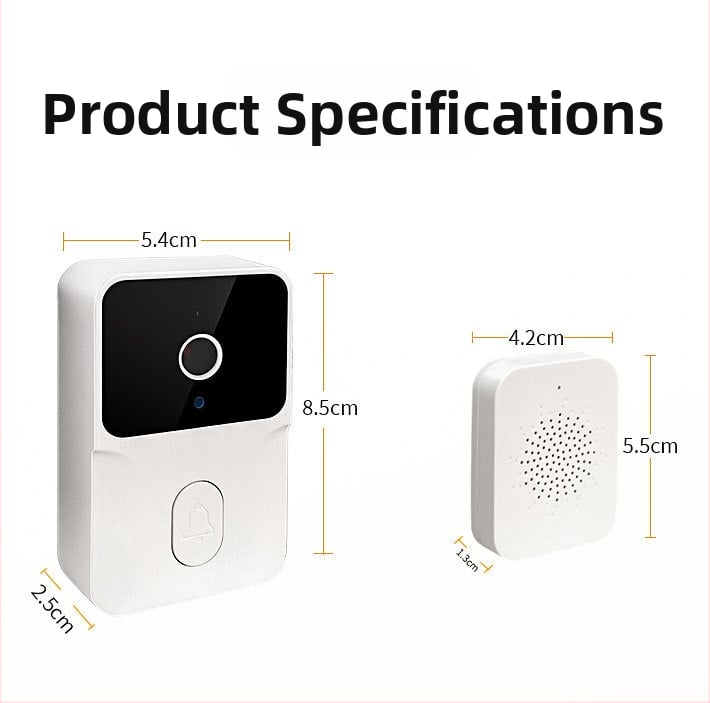 IP камера за вътрешно/външно използване със двупосочен видео разговор и звънчева функция, резолюция 3MP/2K, обектив 4 мм, 12V захранване, IR до 10 м, push уведомление към мобилното приложение