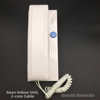 Dvojvodičová vnútorná jednotka pre domový interkom – zvuková verzia, univerzálne rozšírenie, kompatibilná so zvončekom