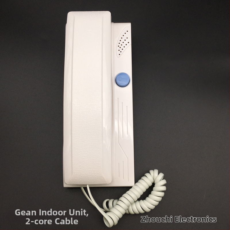 Dvojvodičová vnútorná jednotka pre domový interkom – zvuková verzia, univerzálne rozšírenie, kompatibilná so zvončekom