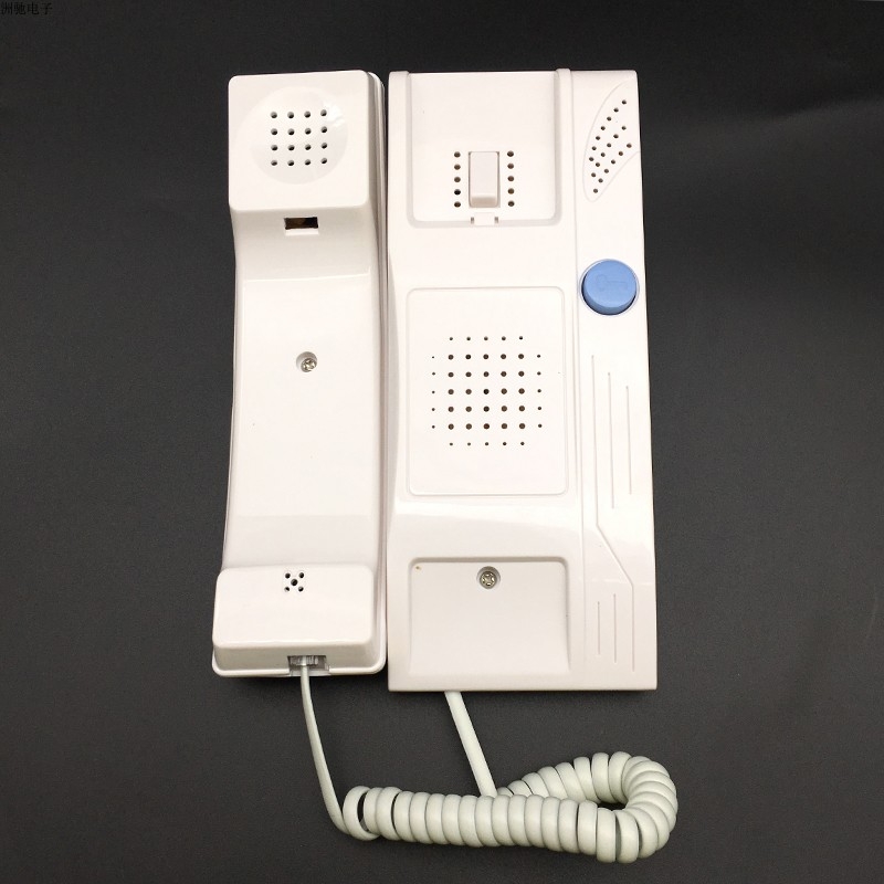 Unitate internă cu două fire pentru interfon de bloc - audio, extensie universală, compatibilă cu soneria