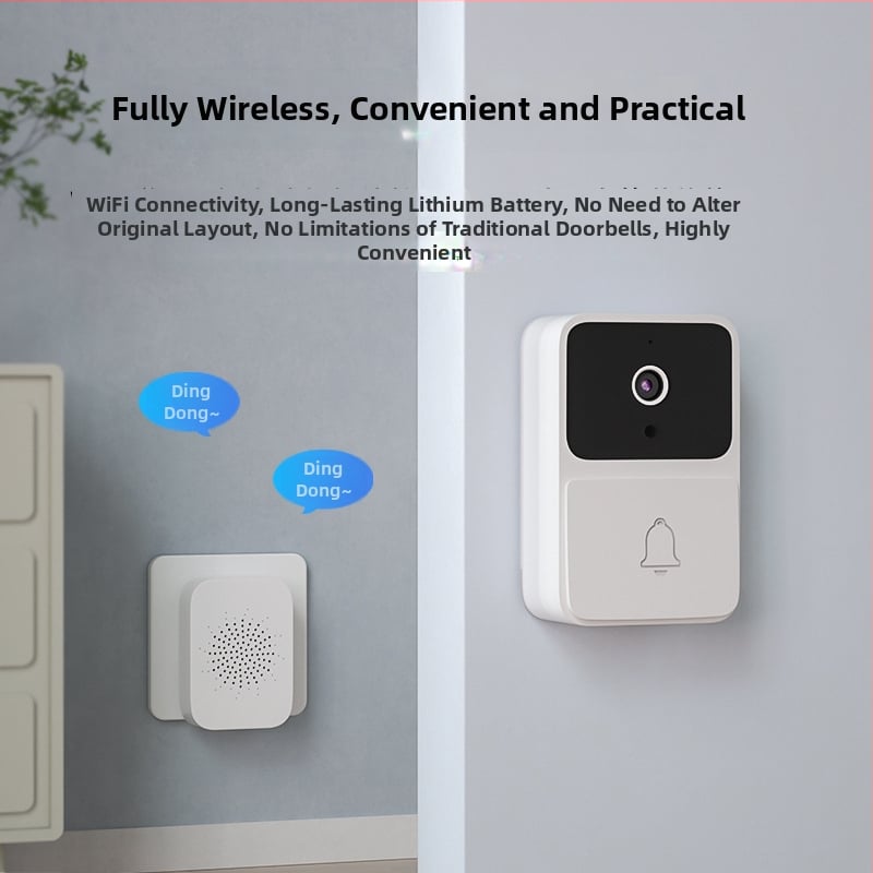 Умено видео домофон с двупосочно видеовръзка – вътрешен/външен, 1080P, нощно виждане 0.001 lux, IR до 20 м